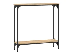 Mesa consola roble Sonoma 75x22,5x75 cm madera de ingeniería