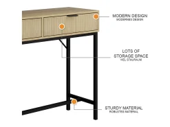 Mesa consola roble 100x30x75 lennox