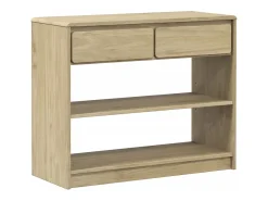 Mesa consola SAUDA madera maciza de pino roble 89,5x36,5x73 cm