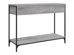 Mesa consola Sonoma gris 100x34,5x75 cm madera de ingeniería