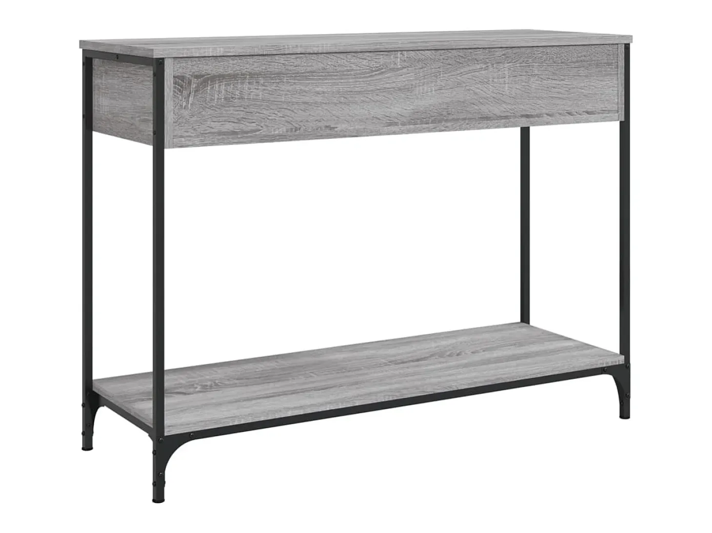 Mesa consola Sonoma gris 100x34,5x75 cm madera de ingeniería