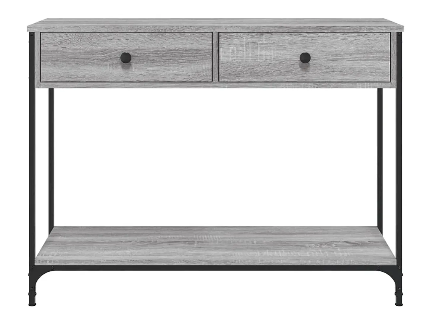 Mesa consola Sonoma gris 100x34,5x75 cm madera de ingeniería