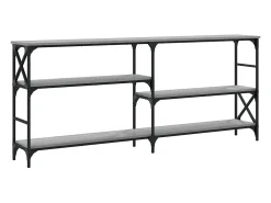 Mesa consola Sonoma gris 180x29x76,5 cm madera de ingeniería