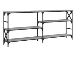 Mesa consola Sonoma gris 180x29x76,5 cm madera de ingeniería