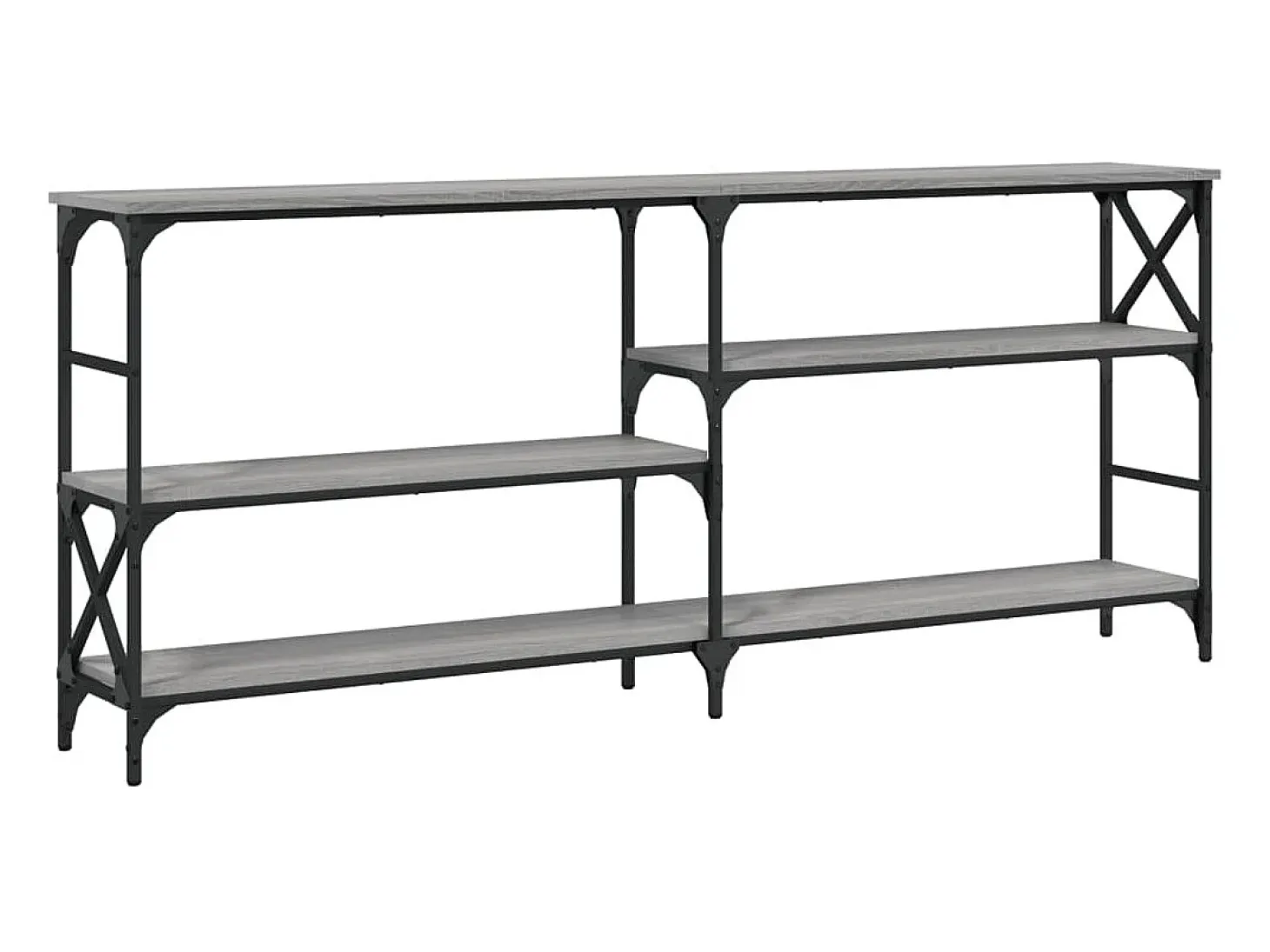 Mesa consola Sonoma gris 180x29x76,5 cm madera de ingeniería