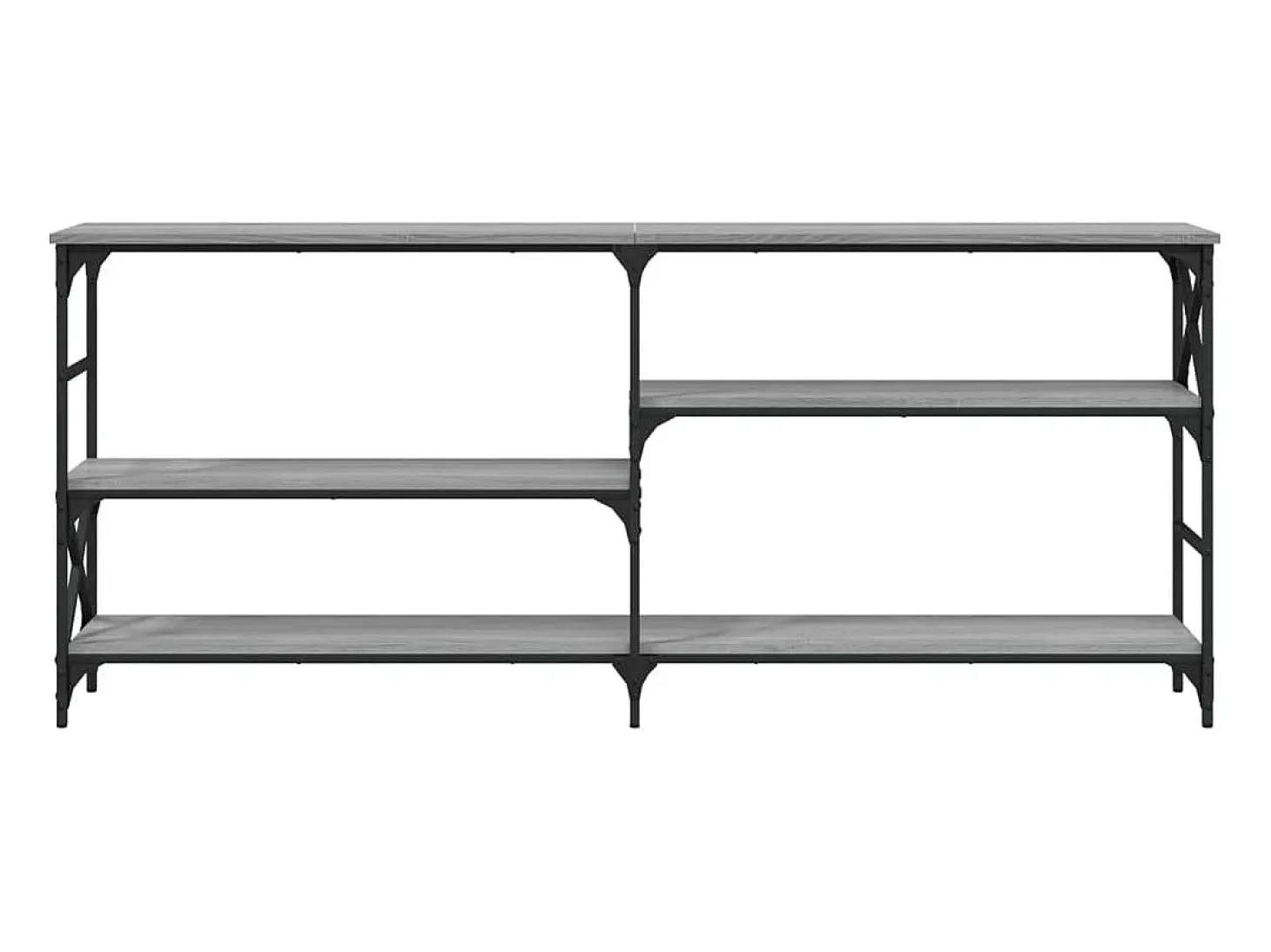 Mesa consola Sonoma gris 180x29x76,5 cm madera de ingeniería