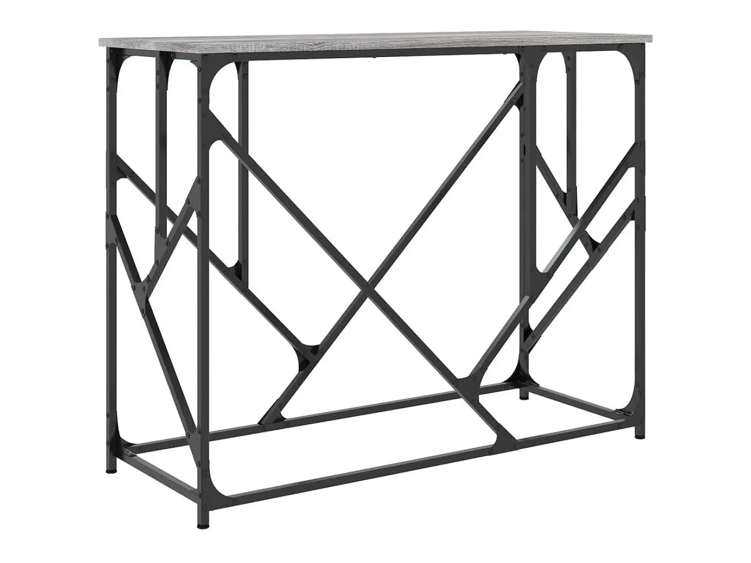 Mesa consola Sonoma gris 100x40x80 cm madera de ingeniería
