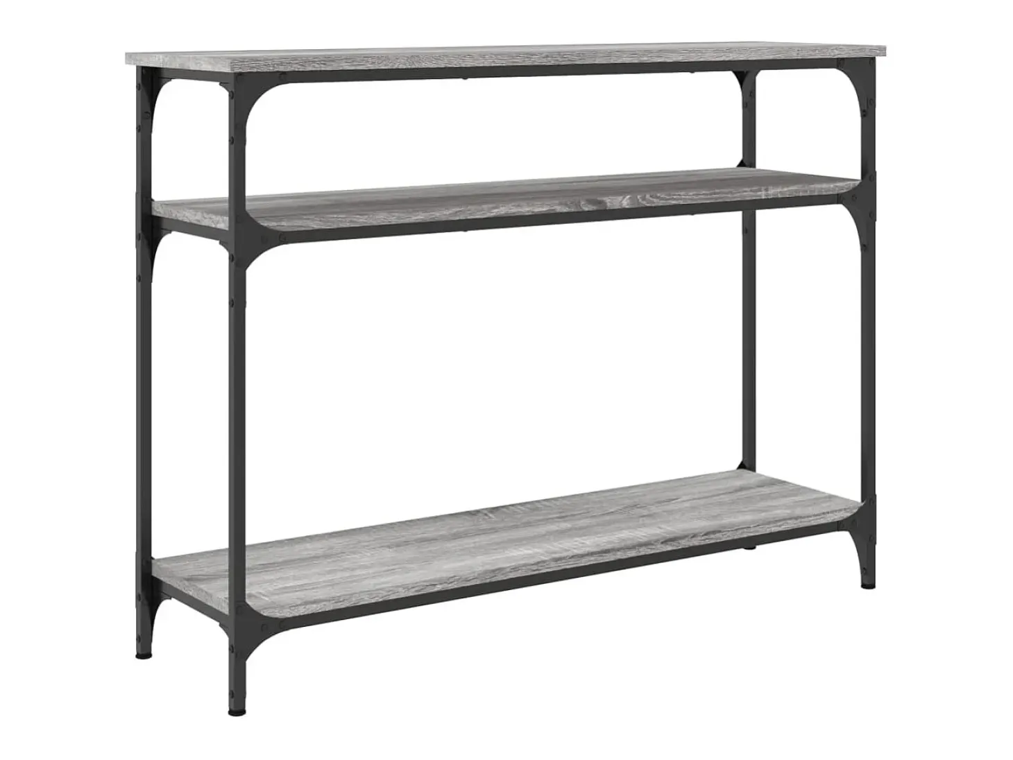 Mesa consola Sonoma gris 100x29x75 cm madera de ingeniería