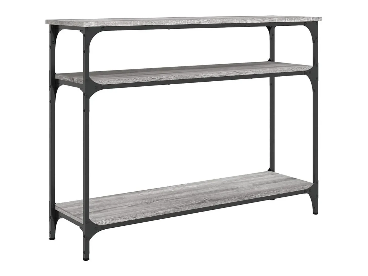 Mesa consola Sonoma gris 100x29x75 cm madera de ingeniería
