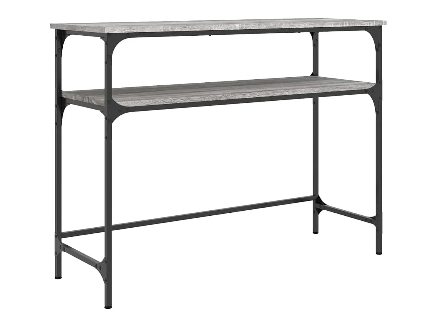 Mesa consola Sonoma gris 100x35,5x75 cm madera de ingeniería