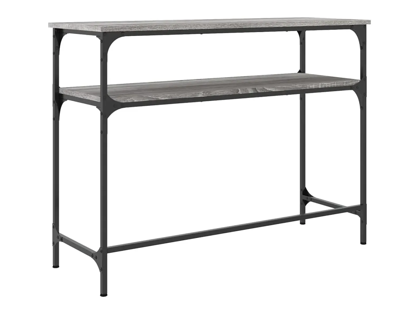 Mesa consola Sonoma gris 100x35,5x75 cm madera de ingeniería