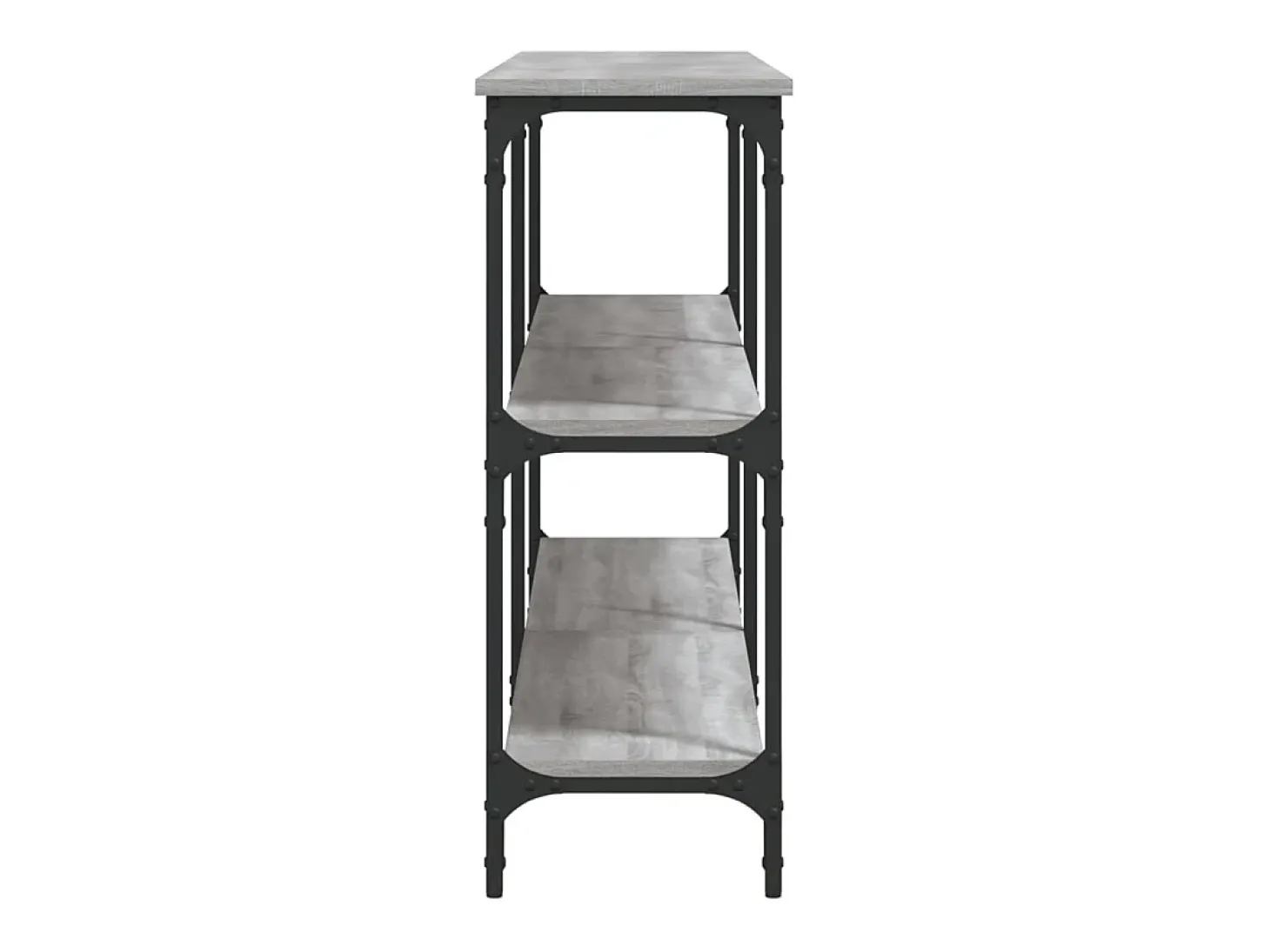 Mesa consola Sonoma gris 200x29x75 cm madera de ingeniería