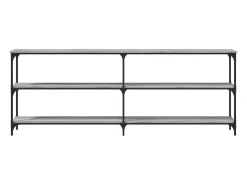 Mesa consola Sonoma gris 200x29x75 cm madera de ingeniería