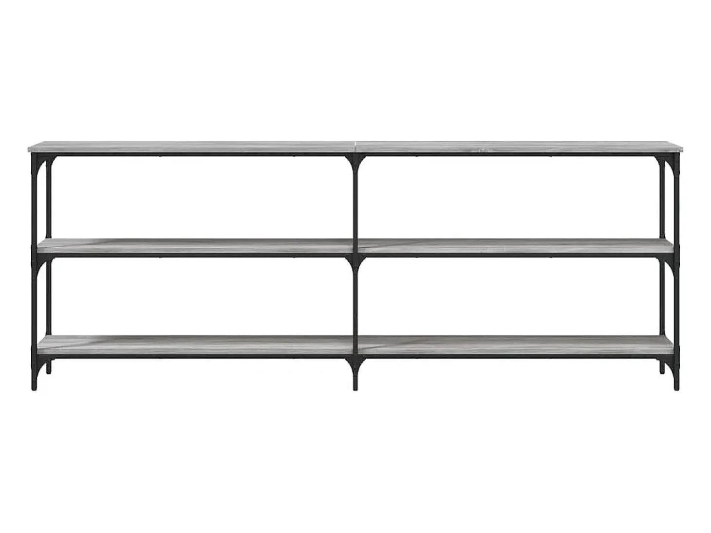 Mesa consola Sonoma gris 200x29x75 cm madera de ingeniería