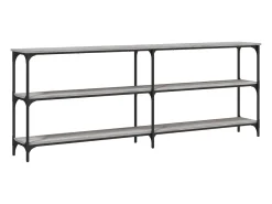 Mesa consola Sonoma gris 200x29x75 cm madera de ingeniería