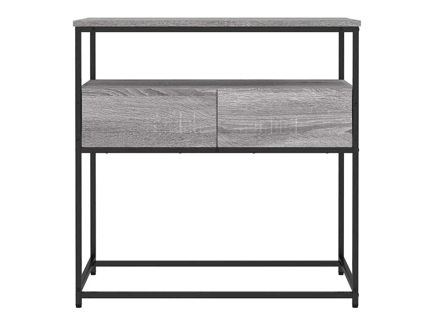 Mesa consola Sonoma gris 75x40x75 cm madera de ingeniería