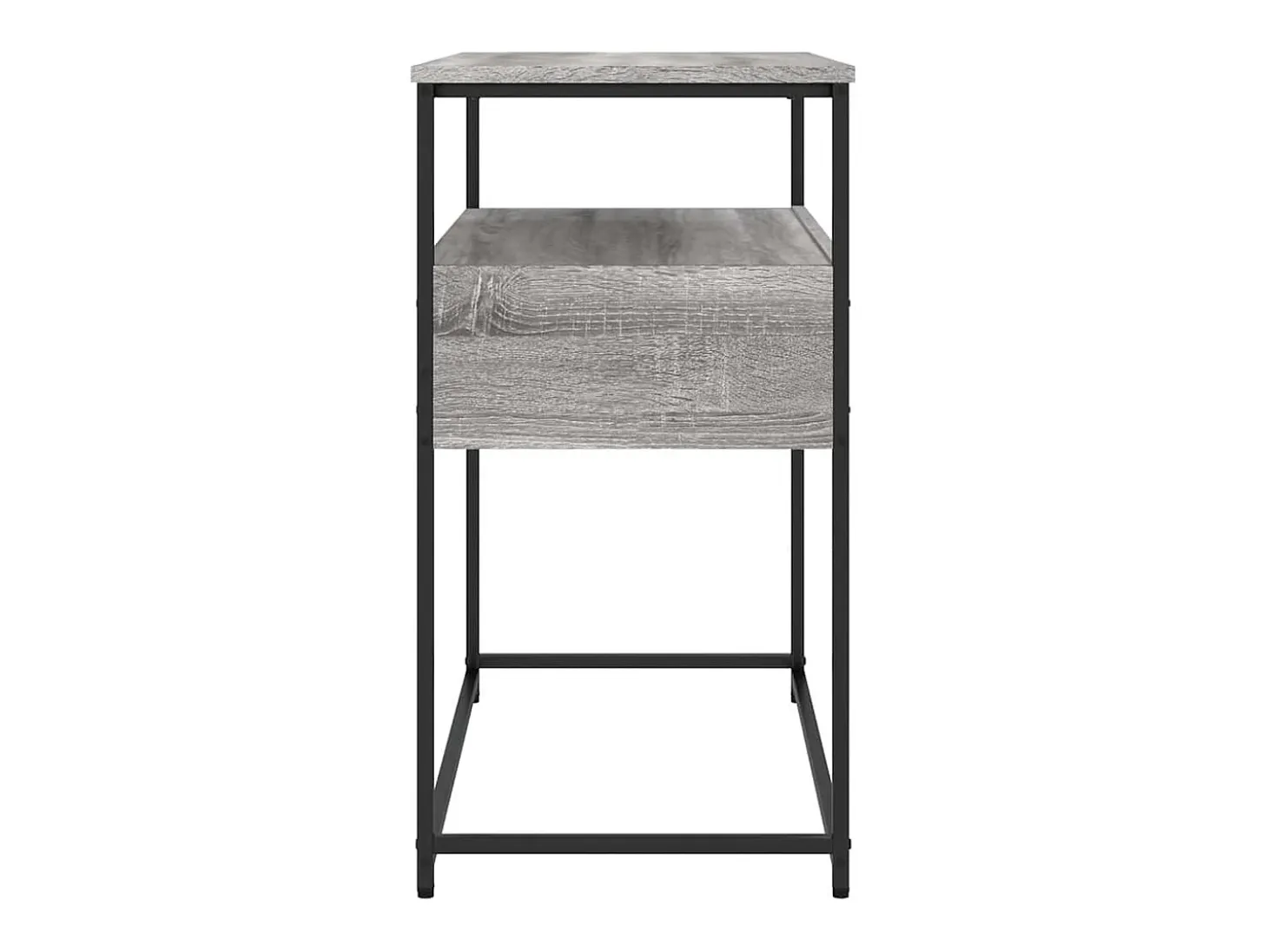 Mesa consola Sonoma gris 75x40x75 cm madera de ingeniería