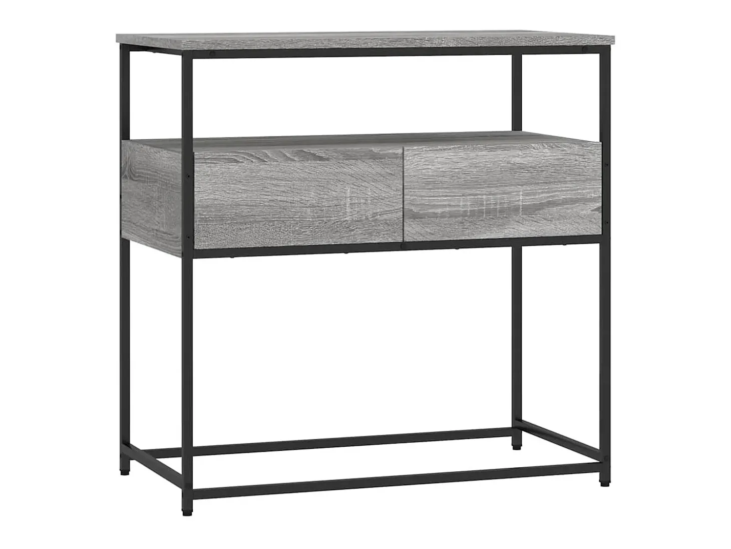 Mesa consola Sonoma gris 75x40x75 cm madera de ingeniería