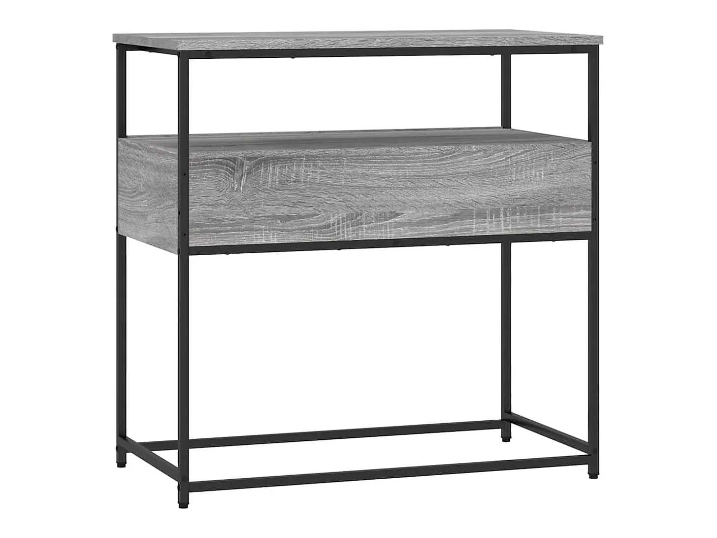 Mesa consola Sonoma gris 75x40x75 cm madera de ingeniería