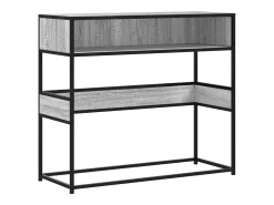 Mesa consola Sonoma gris 90x35x80 cm madera de ingeniería