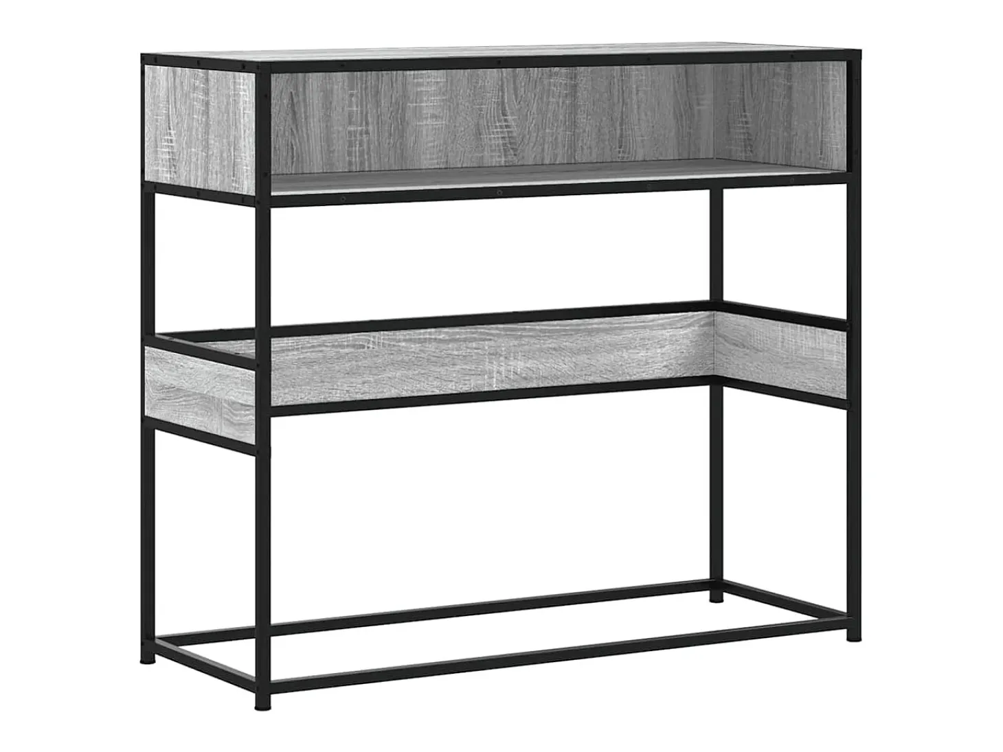 Mesa consola Sonoma gris 90x35x80 cm madera de ingeniería