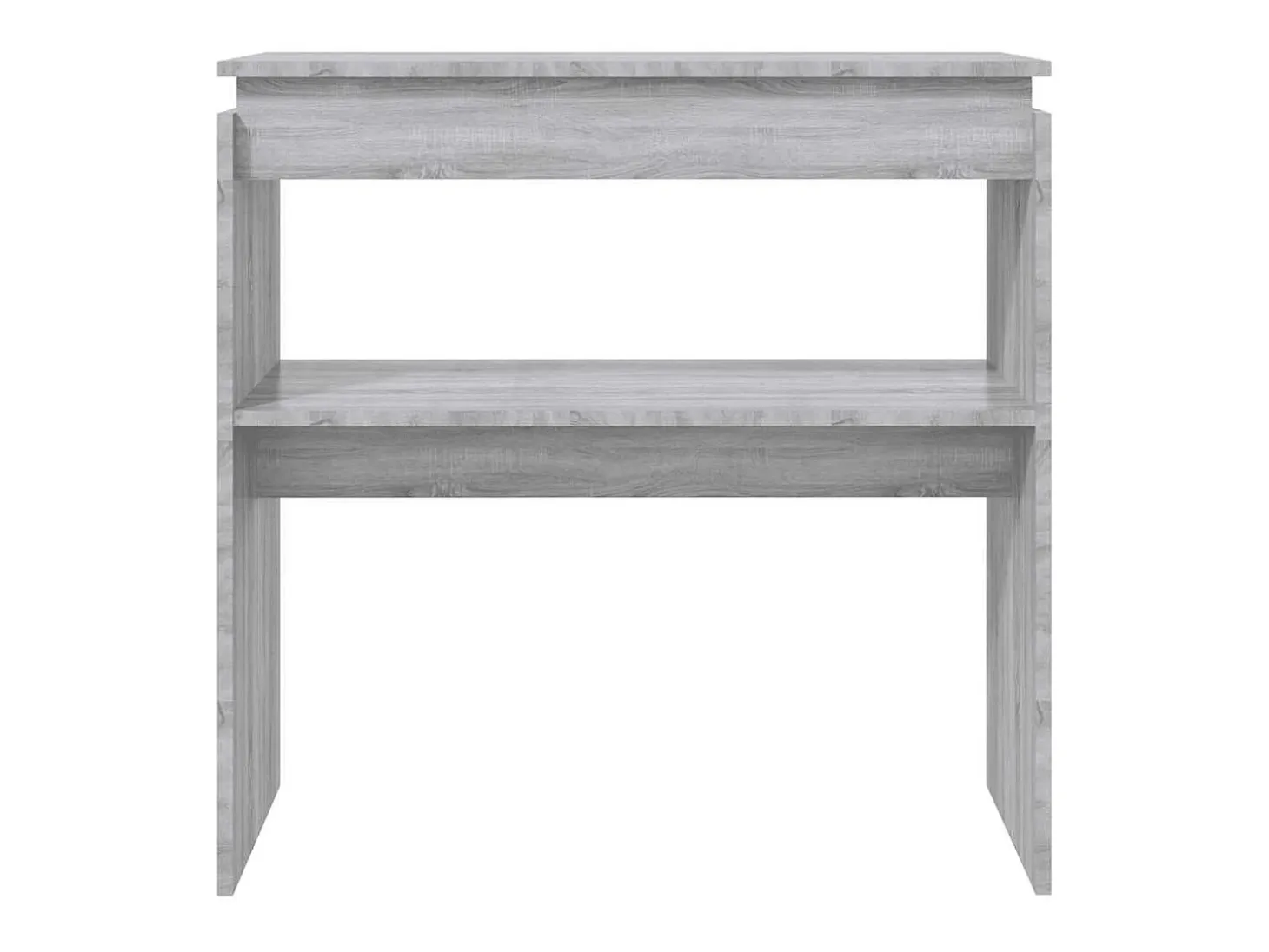 Mesa consola Sonoma gris 80x30x80 cm Madera de ingeniería