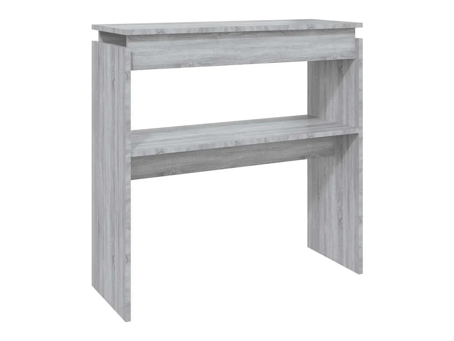 Mesa consola Sonoma gris 80x30x80 cm Madera de ingeniería
