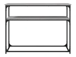 Mesa consola Sonoma gris 100x35,5x75 cm madera de ingeniería