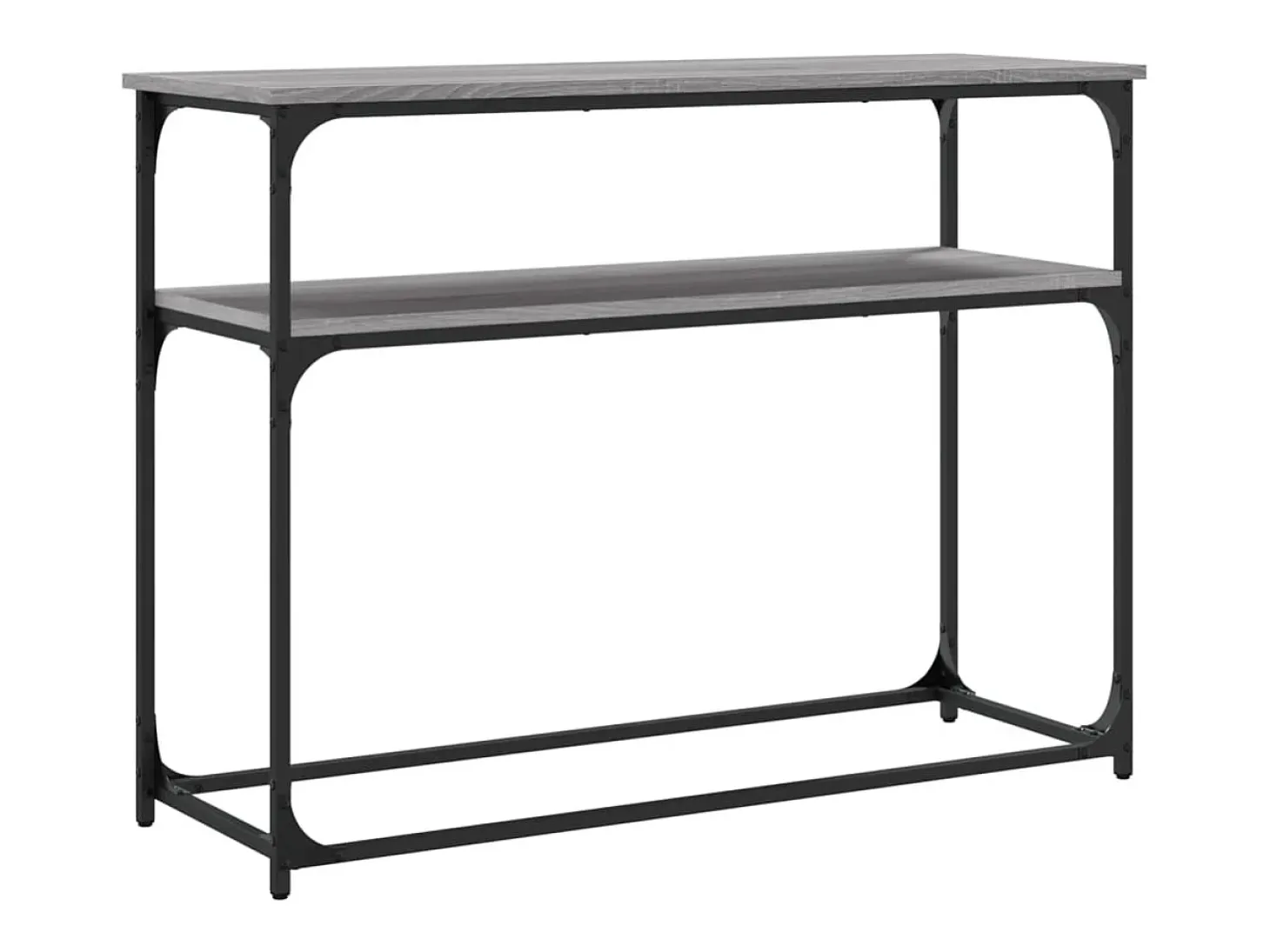 Mesa consola Sonoma gris 100x35,5x75 cm madera de ingeniería