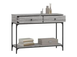 Mesa consola Sonoma gris 100x34,5x75 cm madera de ingeniería