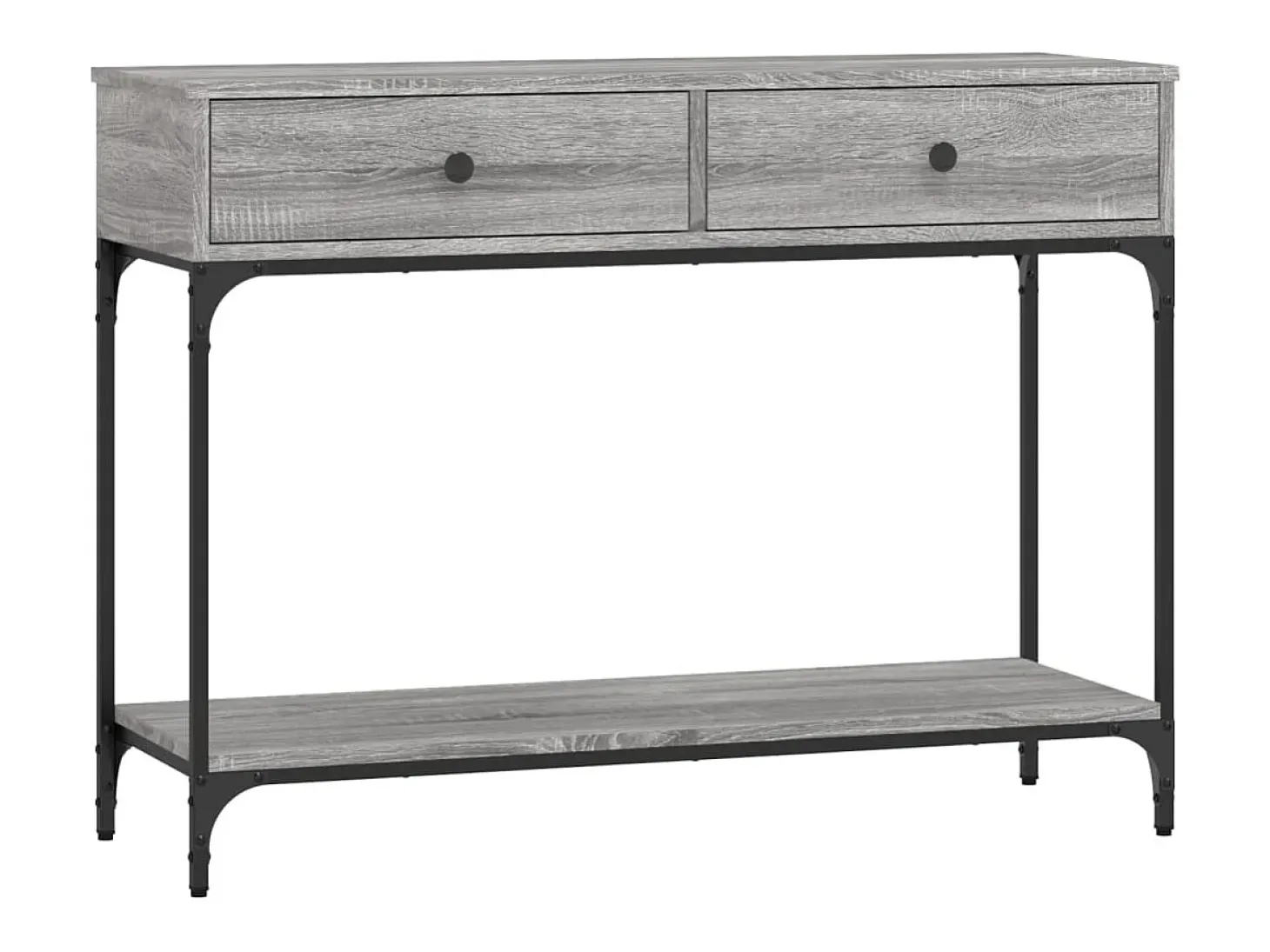 Mesa consola Sonoma gris 100x34,5x75 cm madera de ingeniería