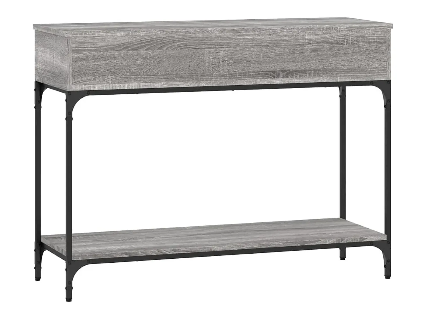 Mesa consola Sonoma gris 100x34,5x75 cm madera de ingeniería