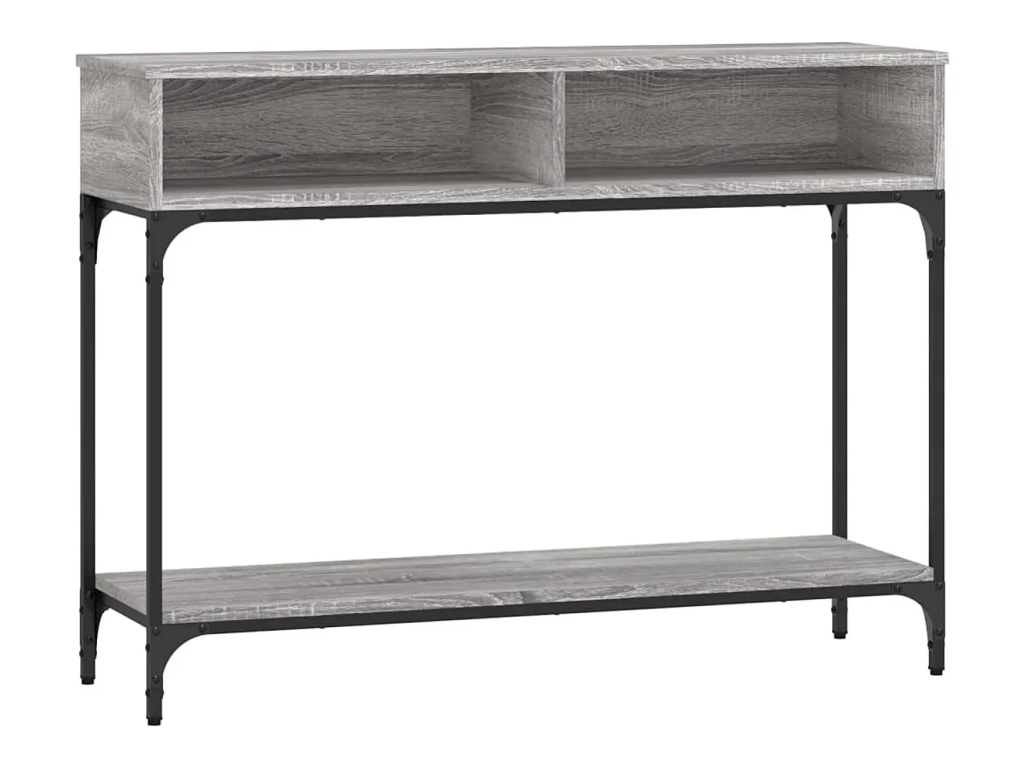 Mesa consola Sonoma gris 100x30,5x75 cm madera de ingeniería