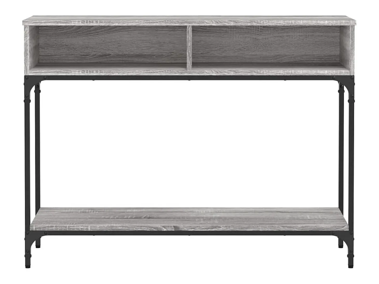 Mesa consola Sonoma gris 100x30,5x75 cm madera de ingeniería