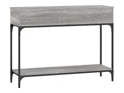 Mesa consola Sonoma gris 100x30,5x75 cm madera de ingeniería
