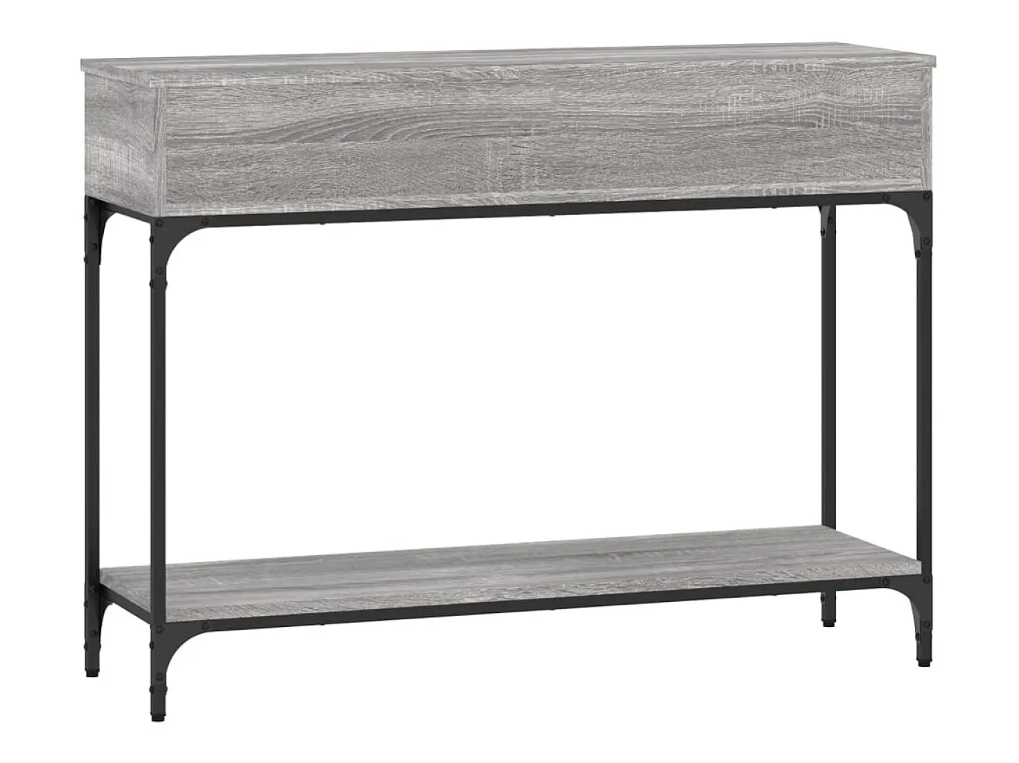 Mesa consola Sonoma gris 100x30,5x75 cm madera de ingeniería