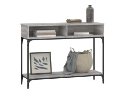 Mesa consola Sonoma gris 100x30,5x75 cm madera de ingeniería