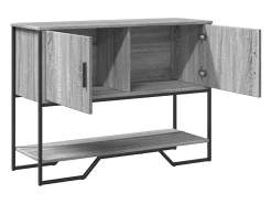 Mesa consola Sonoma gris 100x35x74,5 cm madera de ingeniería