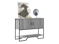 Mesa consola Sonoma gris 100x35x74,5 cm madera de ingeniería