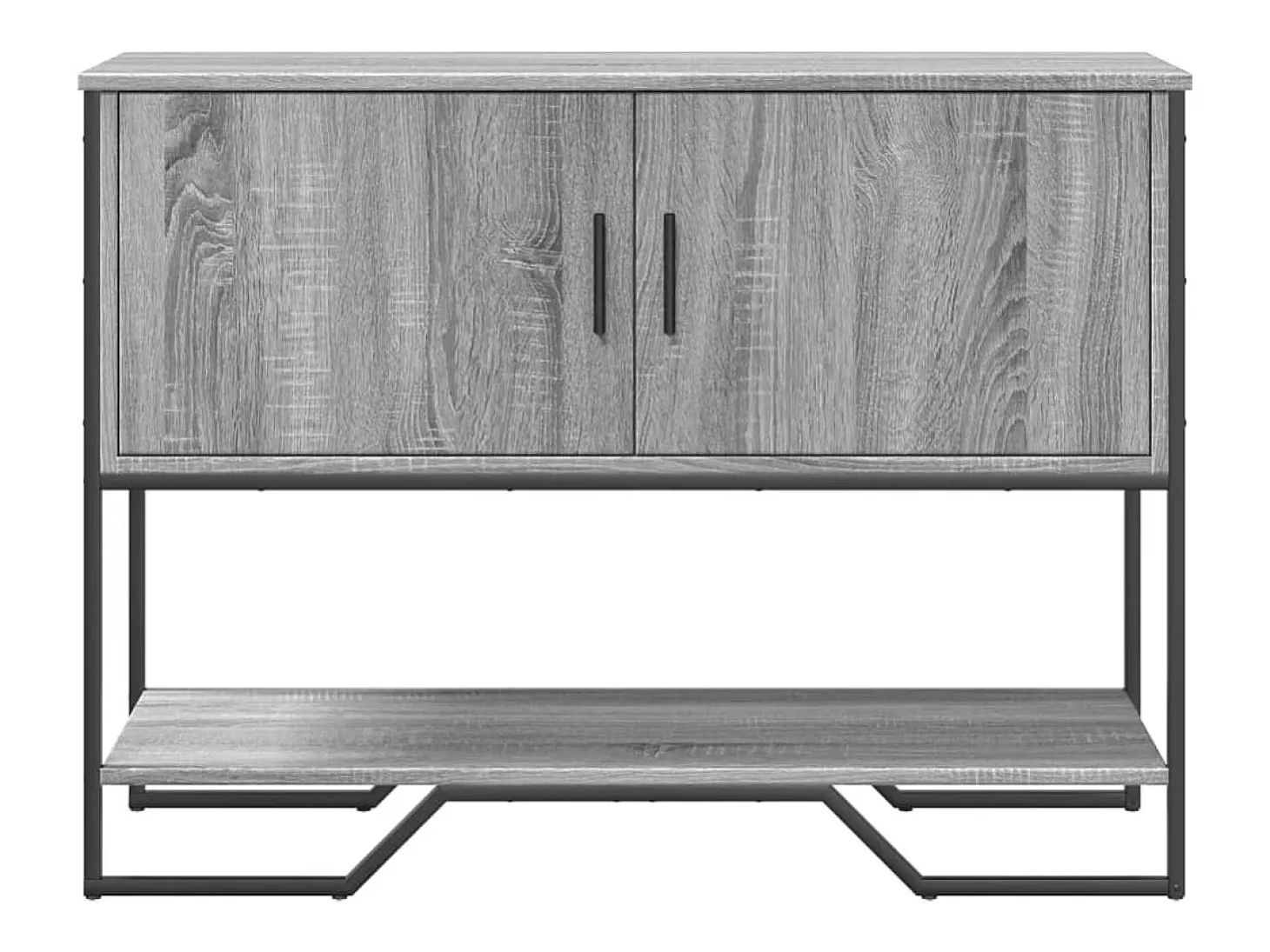 Mesa consola Sonoma gris 100x35x74,5 cm madera de ingeniería