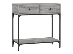 Mesa consola Sonoma gris 75x34,5x75 cm madera de ingeniería