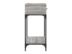 Mesa consola Sonoma gris 75x34,5x75 cm madera de ingeniería