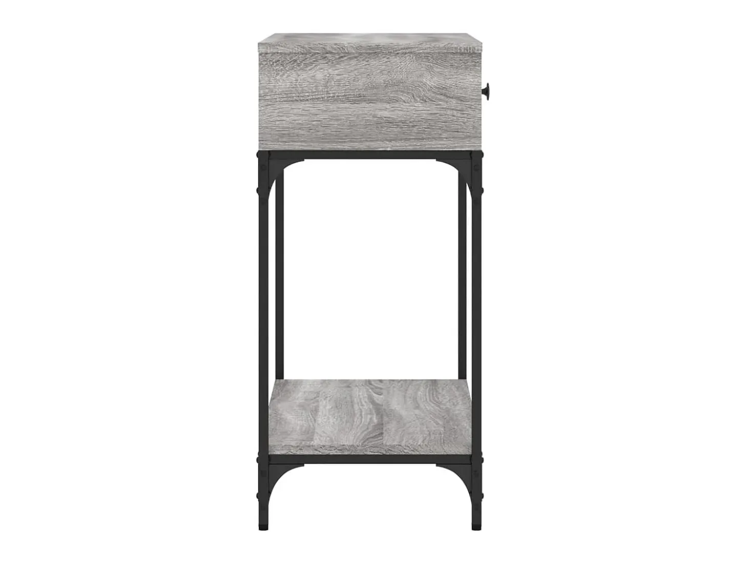 Mesa consola Sonoma gris 75x34,5x75 cm madera de ingeniería