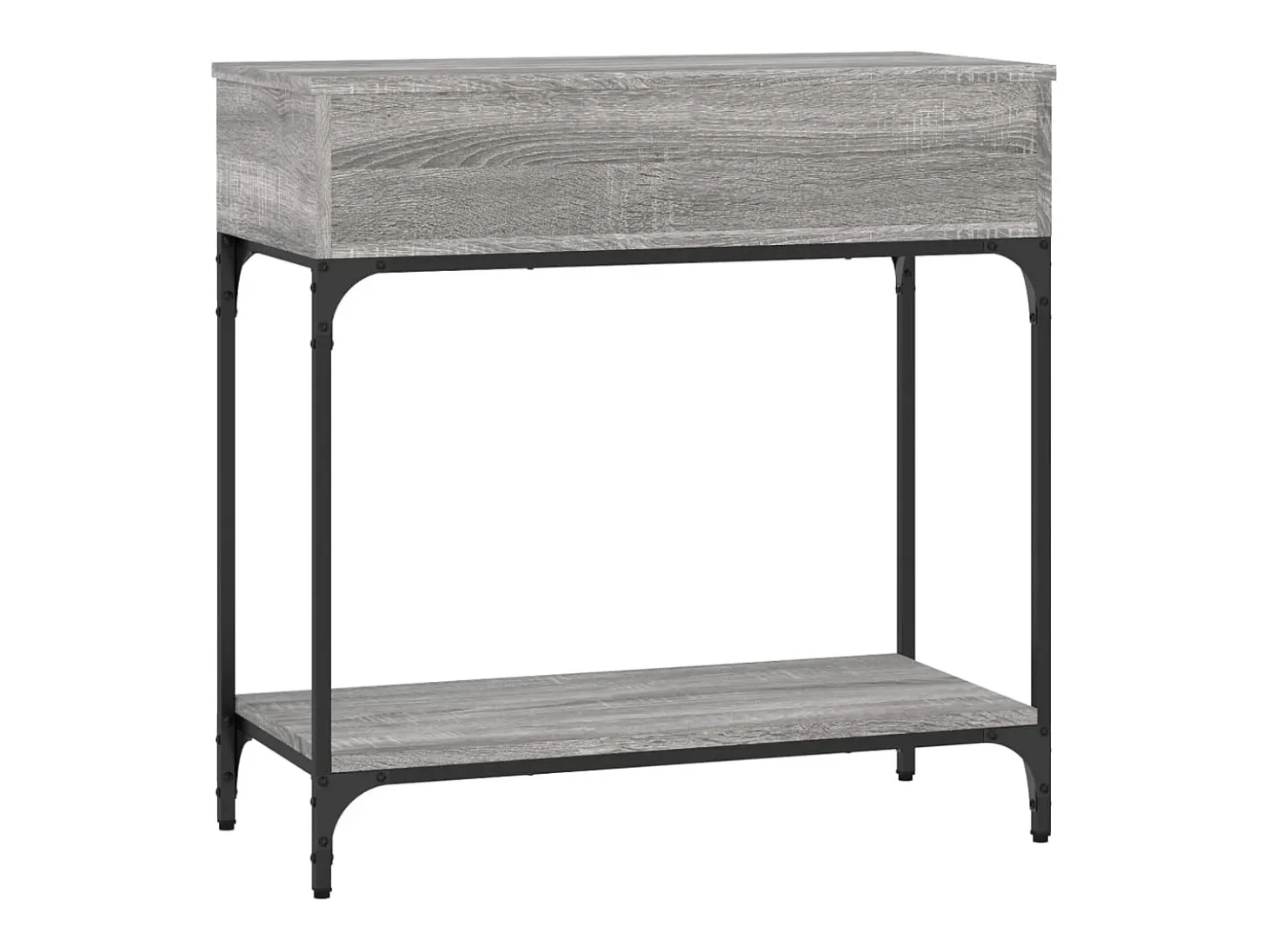 Mesa consola Sonoma gris 75x34,5x75 cm madera de ingeniería