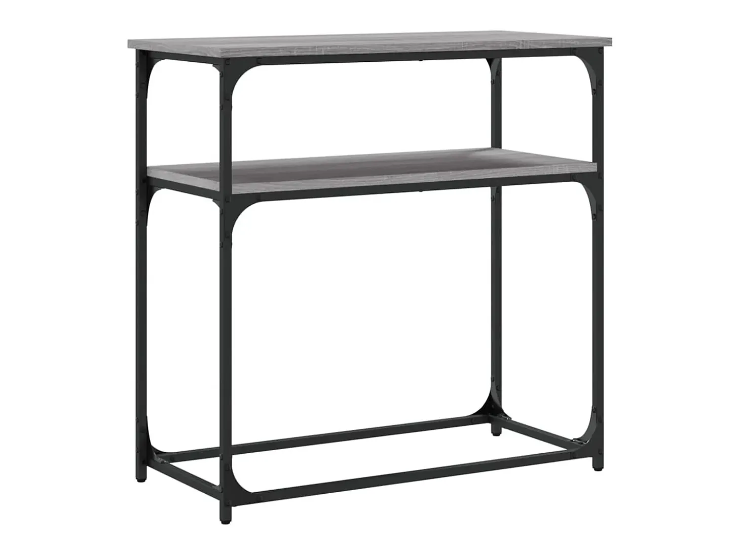 Mesa consola Sonoma gris 75x35,5x75 cm madera de ingeniería