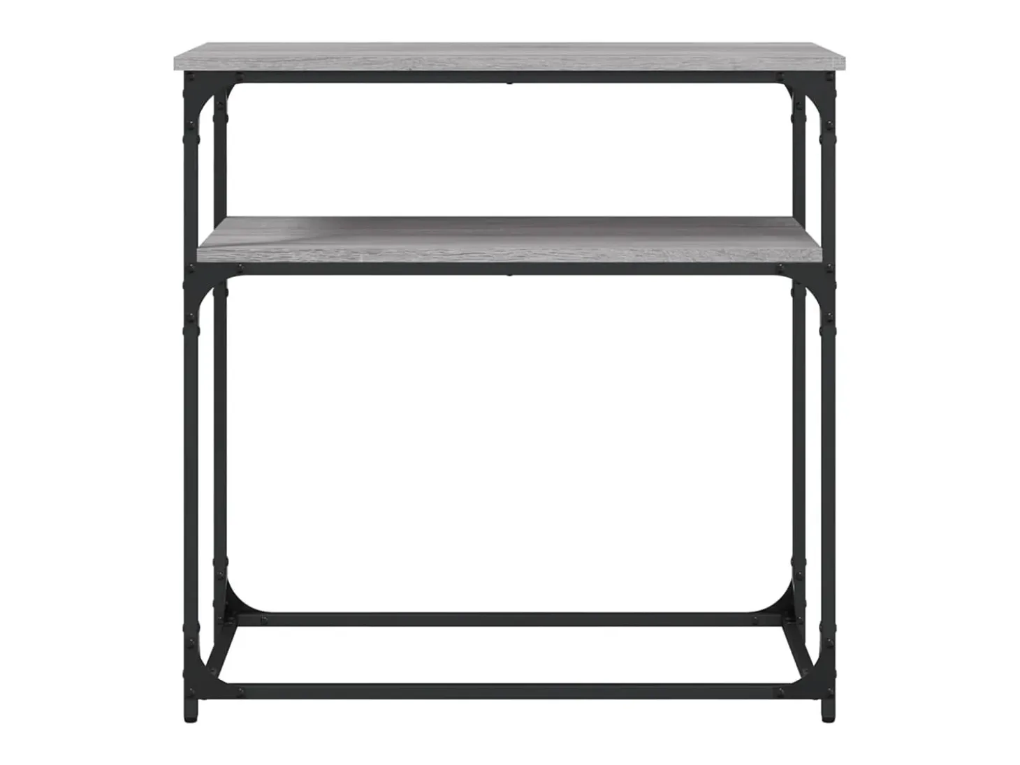 Mesa consola Sonoma gris 75x35,5x75 cm madera de ingeniería