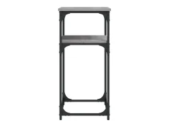Mesa consola Sonoma gris 75x35,5x75 cm madera de ingeniería
