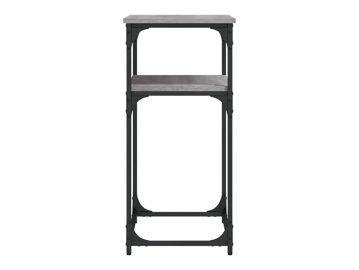 Mesa consola Sonoma gris 75x35,5x75 cm madera de ingeniería