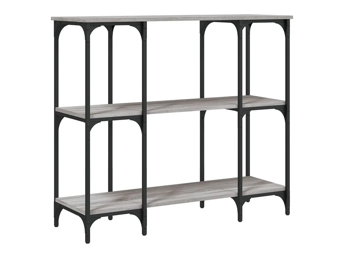 Mesa consola Sonoma gris 102x35x90 cm madera de ingeniería