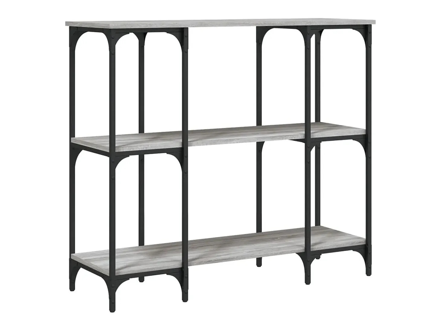 Mesa consola Sonoma gris 102x35x90 cm madera de ingeniería